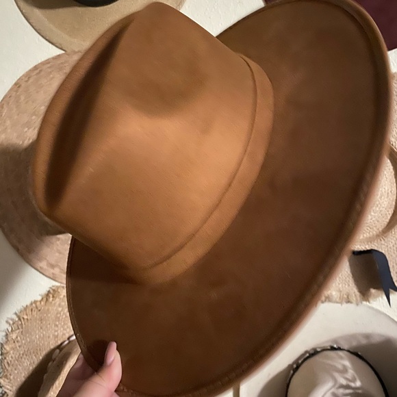 Joanna Indiana Suede Flat Brim Hat Camel main image 8